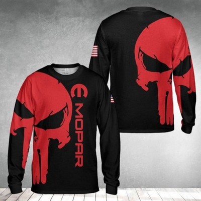 Hot Mopar Logo Red Top Men 3D Best Gift Long Sleeve Shirt Size S-5XL Top Gift