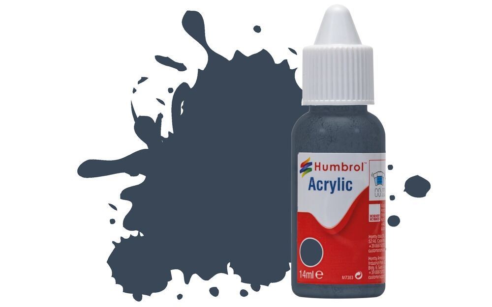 Humbrol DB0245 Acrylic Paint 245 RLM 74 Graugrun Matt 14ml Dropper Bottle Airfix
