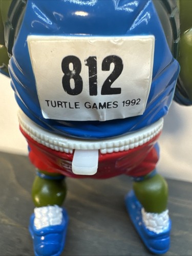 Figura de colección 1992 Track N' Field Leonardo TMNT Teenage Mutant Ninja Turtles - Imagen 8 de 9
