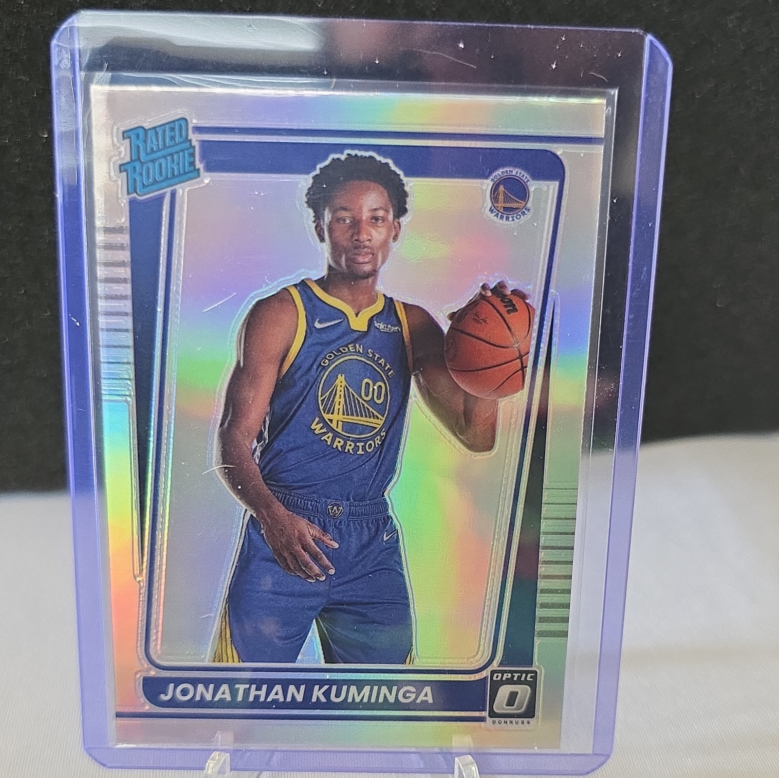Jonathan Kuminga 2021-22 Panini Donruss Optic Rated Rookie Holo Prizm #190 Rc