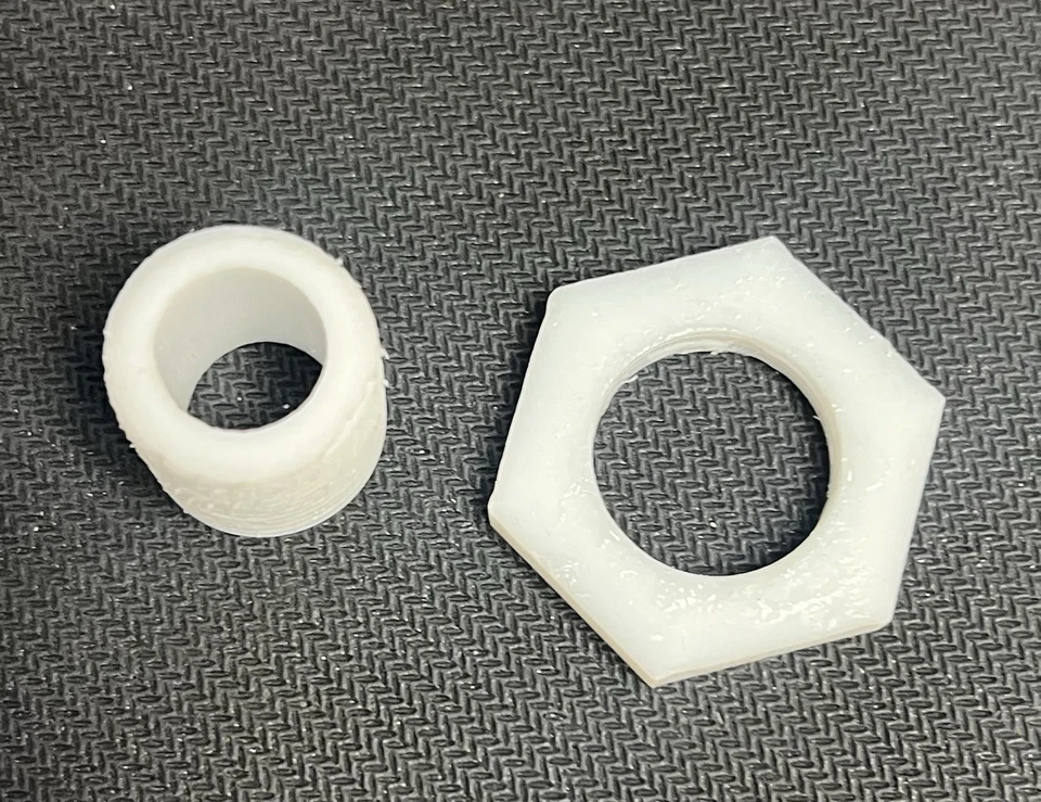 Tubo de teflón 1/2” ID .75 ID .75 longitud con tuerca. JUEGO DE 10 pezones de drenaje Foto 2 de 3