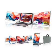 Laptop Screen Extender, 15.6" FHD Laptop Monitor Extender, Triple Portable Mo...