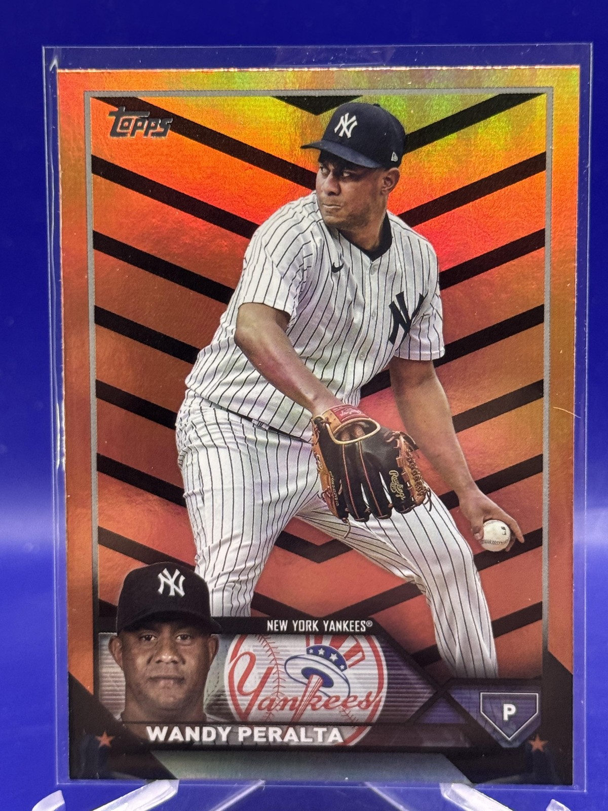 2023 Topps Update Wandy Peralta #US270 Orange Black Foil NY Yankees Card