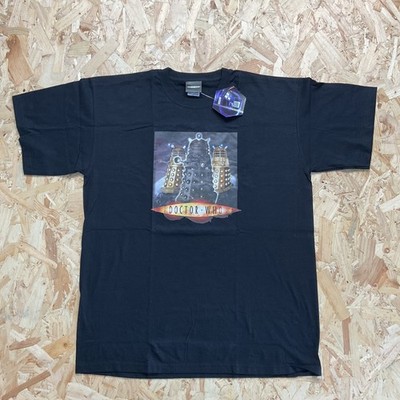 Vintage 2004 Doctor Who Dalek T-Shirt schwarz Sci Fi TV Fruit of the Loom Large