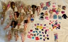 Big Vintage Mattel Barbie Friends Kelly Chelsea Dolls Clothes Shoes Lot