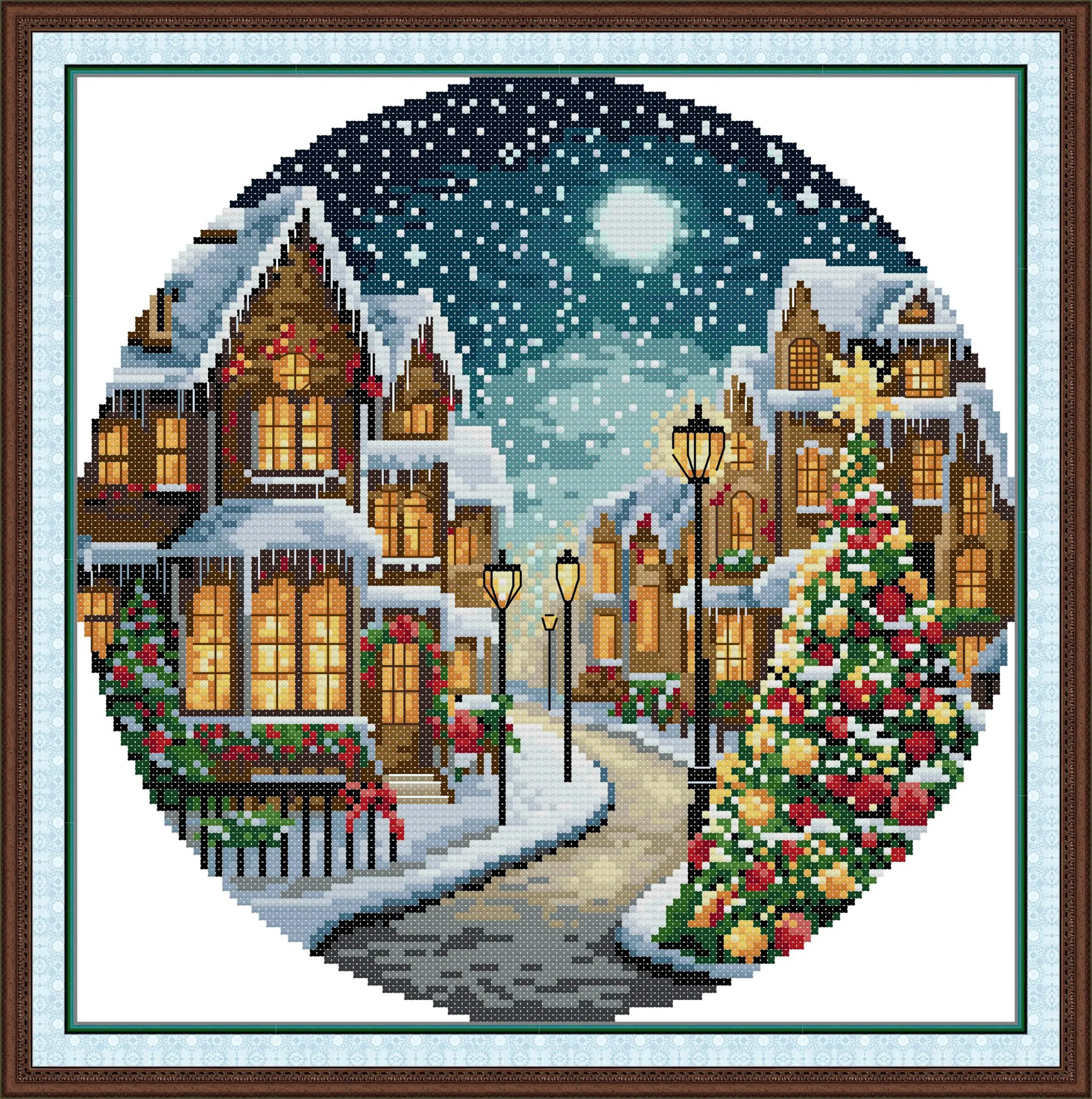 Kit For Beginners Stamped Fabric Sewing Pattern Christmas Eve