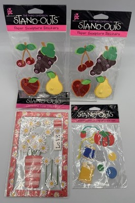 Provo Craft The Third Dimension Stand Outs Scrapbook Embellishments - 4 Pieces