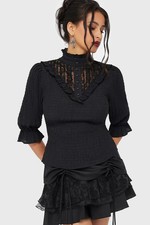 Its Black Friday Amaris Bluse Damen Schwarz H...