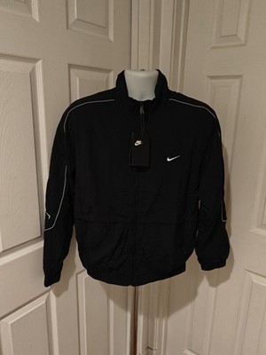 Nike Sportwear Solo Swoosh Woven Track Jacket Black Men's Size L