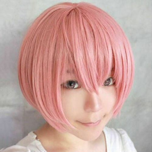 Unisex Boys Mens Anime Short Wig Straight Hair Handsome Full Wigs Cosplay Party - Picture 6 of 21