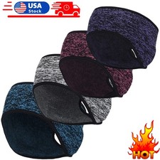 Winter Sweatbands Fleece Hair Band Warmer Girl Headband for Ski Running Sports