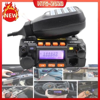 QYT KT-8900 25W Mini Car Mobile Radio Dual Band 136-174&400-480MHz Walkie Talkie
