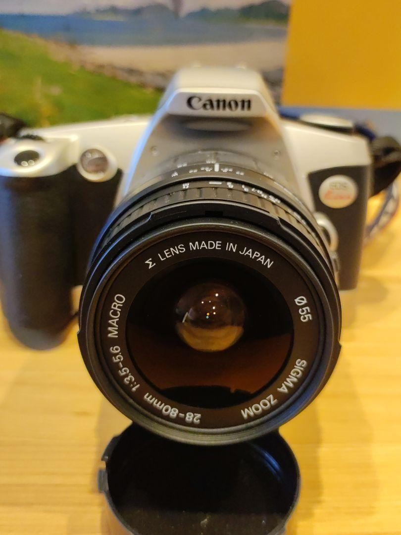 Canon EOS Kiss Film SLR Camera with Sigma 28-80mm Macro
