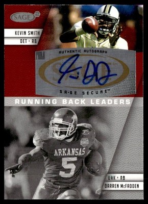 2008 SAGE Squared Auto Kevin Smith / Darren McFadden #A-6B
