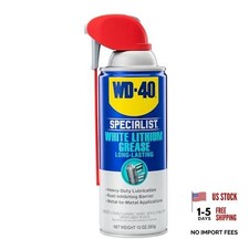 WD-40 Specialist White Lithium Grease Spray with SMART STRAW SPRAYS 2 WAYS0 OZ 1