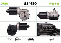 Valeo Wischermotor 584630 12V FüR Renault Megane 2 BM0 KM0 LM0 Hatchback Van 16V