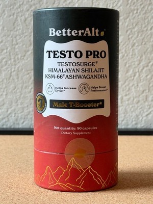 BetterAlt Testo Pro  Testosurge  Male T-Booster-90 Capsules
