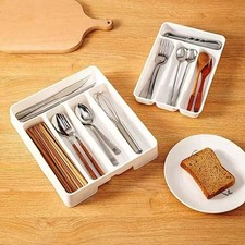 Cutlery Storage Box Kitchen Drawer Organizer for Fork Spoon Divider Spatulas