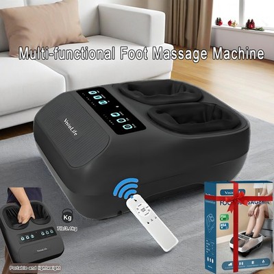Foot Massager with Heat Kneading Rolling & Air Compression for Plantar Fasciitis