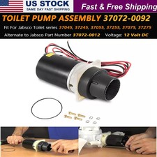 for Jabsco 37072-0092 Motor Pump 12V Quiet Flush Designer Series Electric Toilet