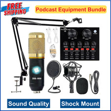 Podcast Equipment Bundle, BM-800 Recording Studio Package with Voice Changer