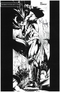 Batman Art Print Signed by Rob Hunter