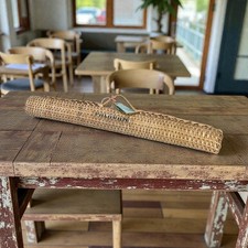 Rathan webbing Bamboo Rain stick 17"