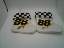 Dale Jarrett #88 NASCAR Mini Christmas Stockings Set Of 2 Checkered Cuff
