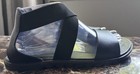 SOREL BLACK LEATHER Flat Comfort Sandals Women's Size 8 M Elastic Ankle Strap — photo 2