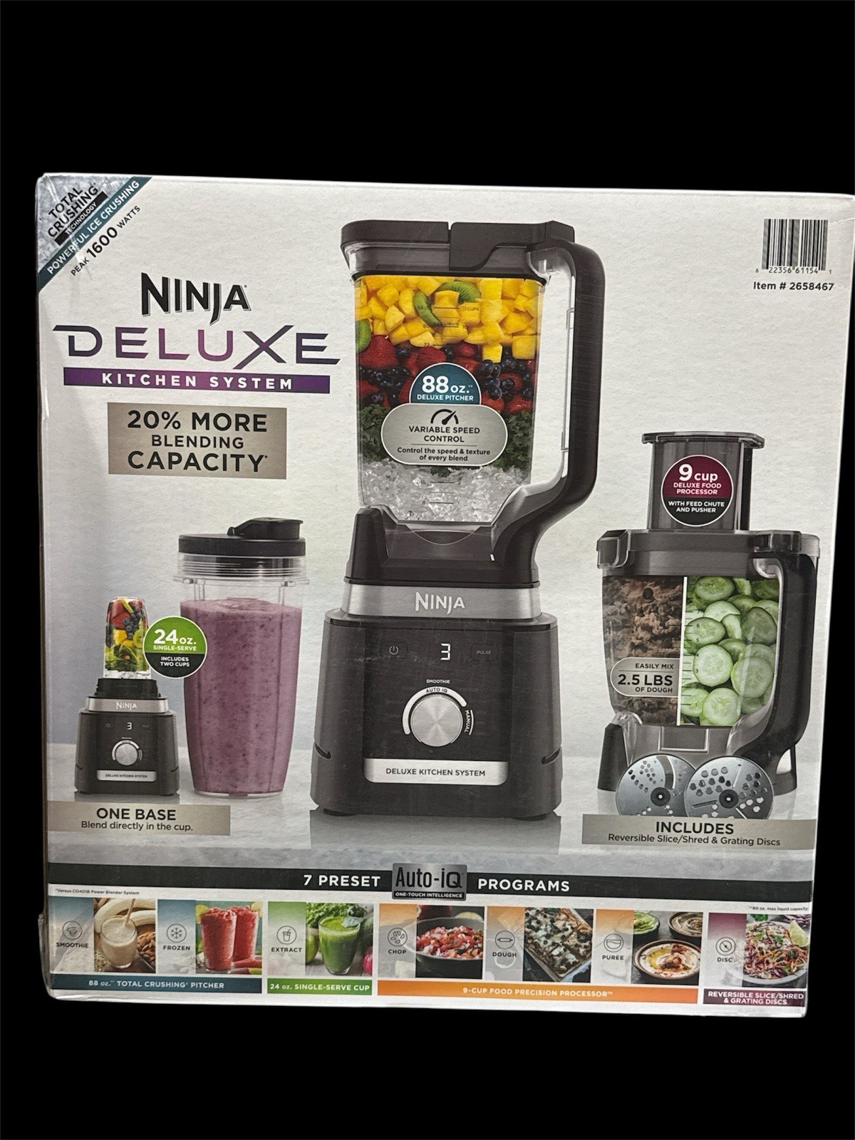Ninja CO905KS Deluxe Kitchen System 1600WP Auto-IQ Base Blen