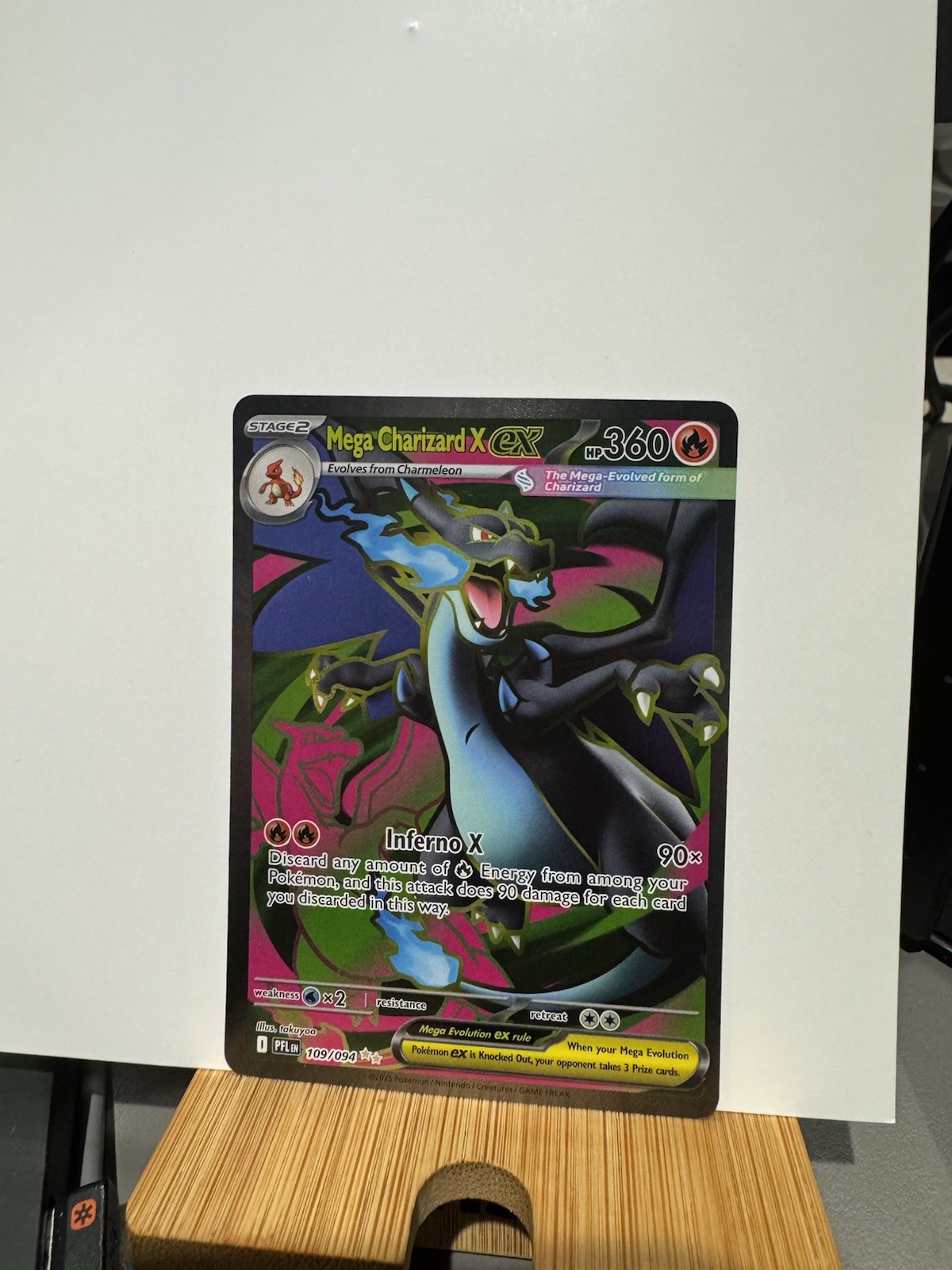Mega Charizard X 109/094 Ultra Rare Full Art Phantasmal Flames English NM CLEAN