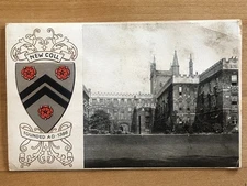 Postcard - New Coll, Founded A.D. 1386 Oxford England