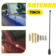 New 7" Black Stainless Antenna For FORD E150/250/350/450/550 ECONOLINE 1992-2024