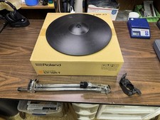 Roland CY-16R-T 3 Way Trigger V-Drum Ride Cymbal Pad w/Boom Arm Clamp -B4P4855