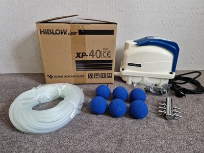 HiBlow XP-40 Komplettpaket m. Verteiler, Schlauch und Luftsteinen 40 L/min. 30 W