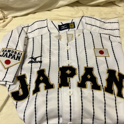 NEW MIZUNO Japan WBC WORLD BASEBALL Classic Jersey White Navy
