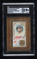 2023 Allen & Ginter Framed Mini Red Ink 5/10 Max Muncy SGC 9 MINT Auto 14tu