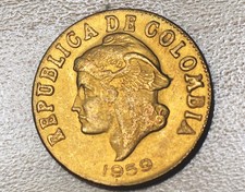 1959 Colombia 2 Centavos