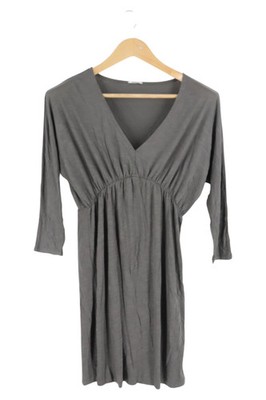 81hours Damen Freizeitkleid Viskose Grau Gr. 38/M Casual Minikleid