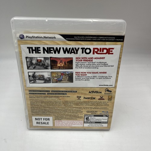 Tony Hawk: Ride Playstation 3 Complete w/ Manual game PS3 - Picture 3 of 3