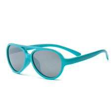 Real Kids Sky Aviator Sunglasses Toddler 2   UV Protection, Mirror Lens, Aqua,