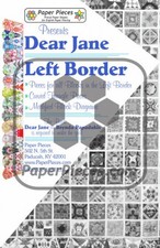 Dear Jane Left Border Paper Piece Pack - per pack