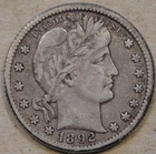 1892-O Barber Quarter 25c VF/XF as Pictured L3
