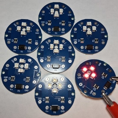   X27.168 Needle Glow PCBs (Set of 7) Red