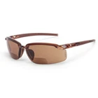 Crossfire Safety Glasses ES5 Bifocal Reading Readers 1.5x, 2.0x, 2.5x Brown Lens