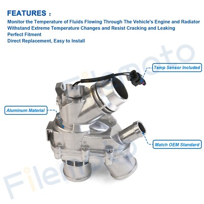 Sr20det Motor Termostato Con Sensor Para Jaguar Land Rover Motor AJ126 3.0L V6 Sobrealimentado - Repuesto EuroAMP Repuesto EuroAMP LR117568 - Foto 6