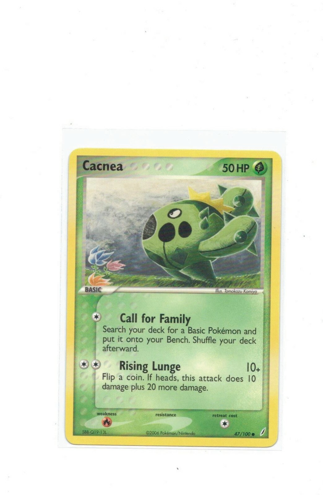 Cacnea 47/100 EX Crystal Guardians Pokemon Trading Card NM