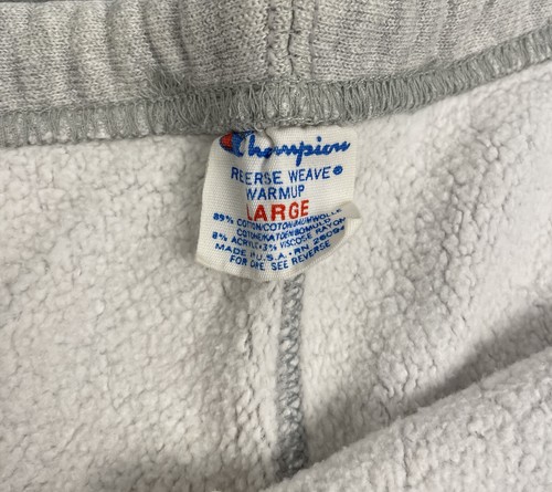 Vintage Champion Reverse Weave Warmup Jogginghose Herren Large grau - Bild 10 von 10