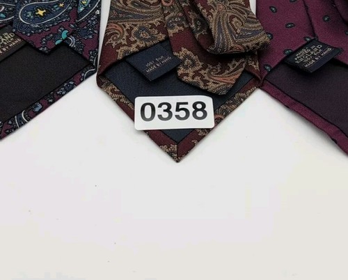 Vintage Lot Ferrell Reed for NORDSTROM Neckties English 100% Silk Paisley (x3) - Picture 11 of 11