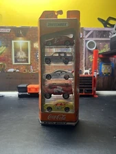 1998 5 Pack Gift Set Of Coca Cola Matchbox Cars Mattel Wheels # 35999 NIB